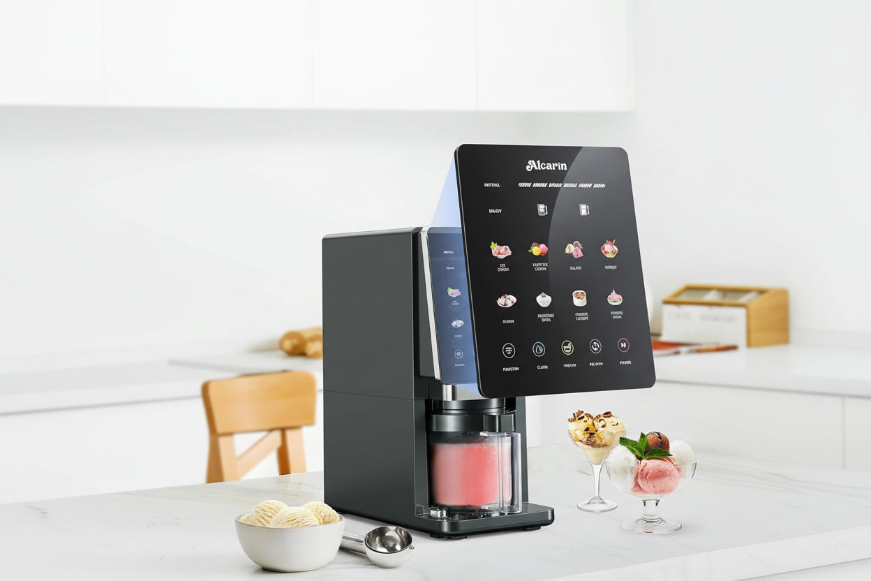 Alcarin Electric Ice Cream Maker Machine for Homemade KF-2501U1